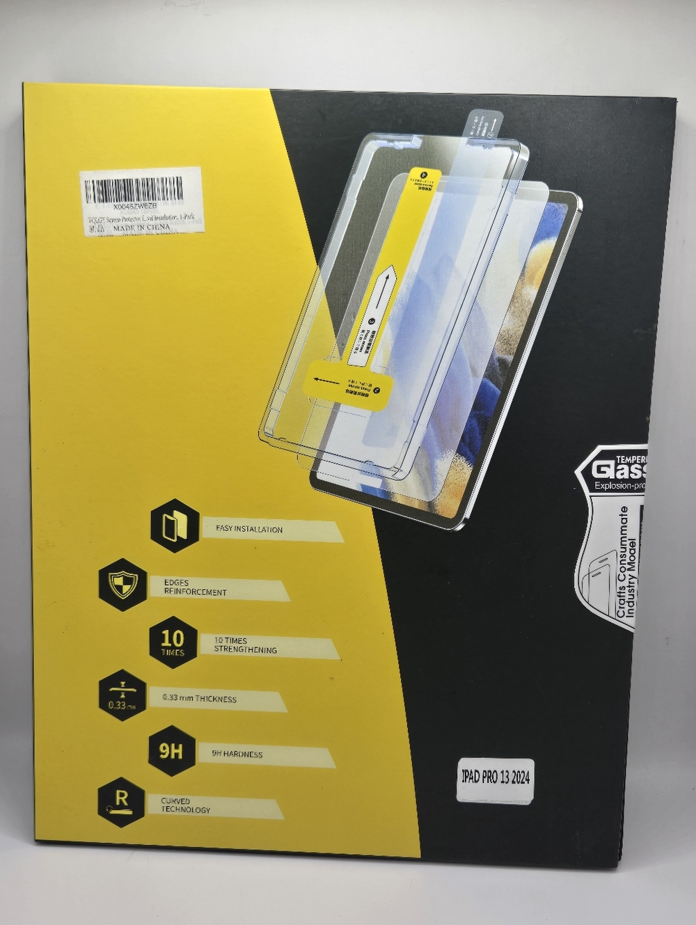 iPad Pro 13” 2024 Tempered Glass Screen Protector 9H HD Clear Easy Install NIB